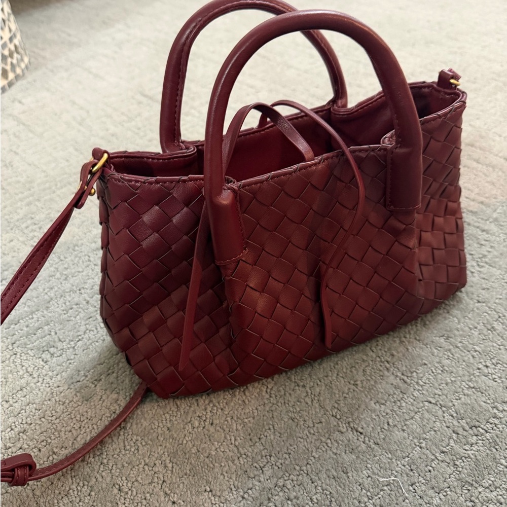 Anthropologie Top Handle Woven Bag - Picture 2 of 6